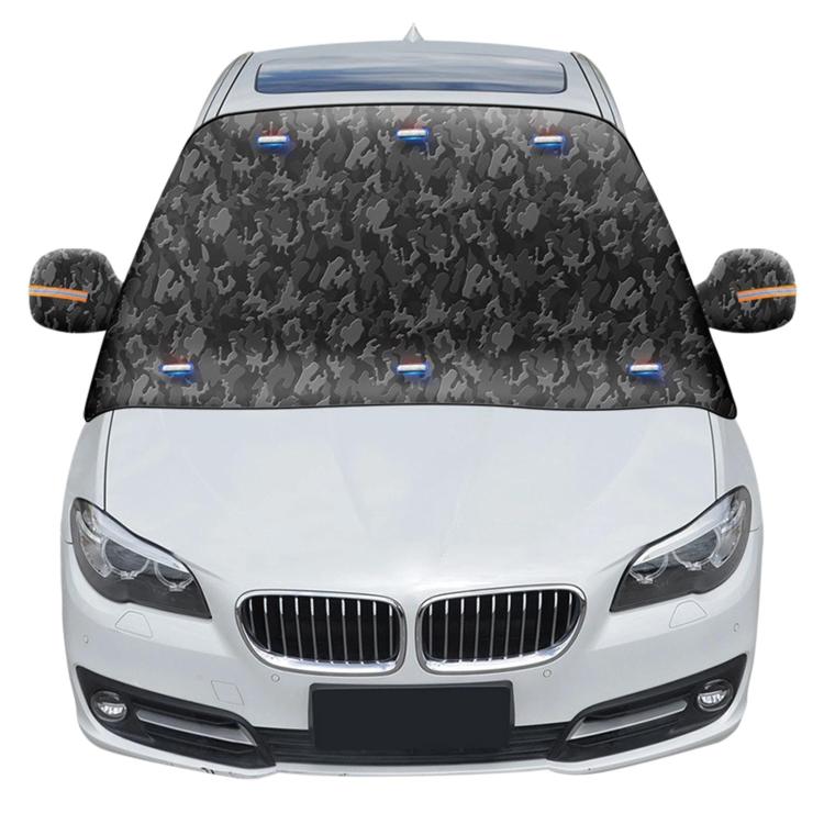 Camouflage Thickened Windproof Car Snow Shield Magnetic Windshield Snow & Sun Cover