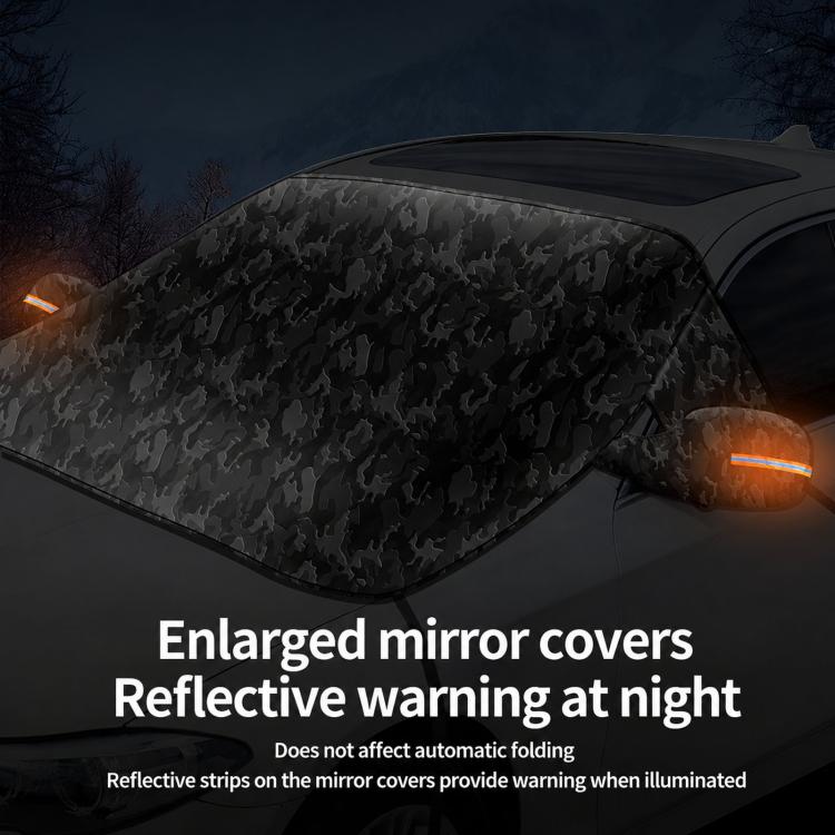 Camouflage Thickened Windproof Car Snow Shield Magnetic Windshield Snow & Sun Cover
