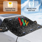 Camouflage Thickened Windproof Car Snow Shield Magnetic Windshield Snow & Sun Cover