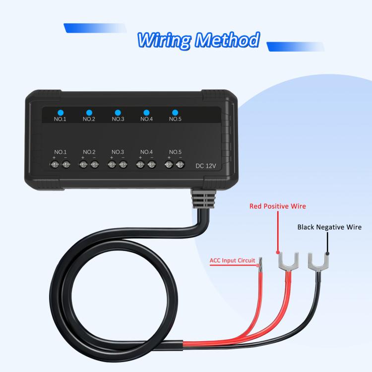 12V Universal Car Motorcycle Fuse Box Relay Kit With Quick Connector
