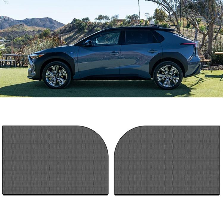 Car Window Sunshade Mosquito Curtain Mesh Fabric Auto Window Sun Block Cover — SUV 2pcs Front Window