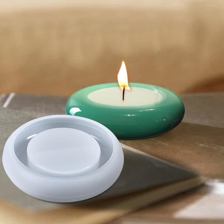 DIY Round Candle Holder Silicone Mold Resin Casting Mold For Tealight Holders