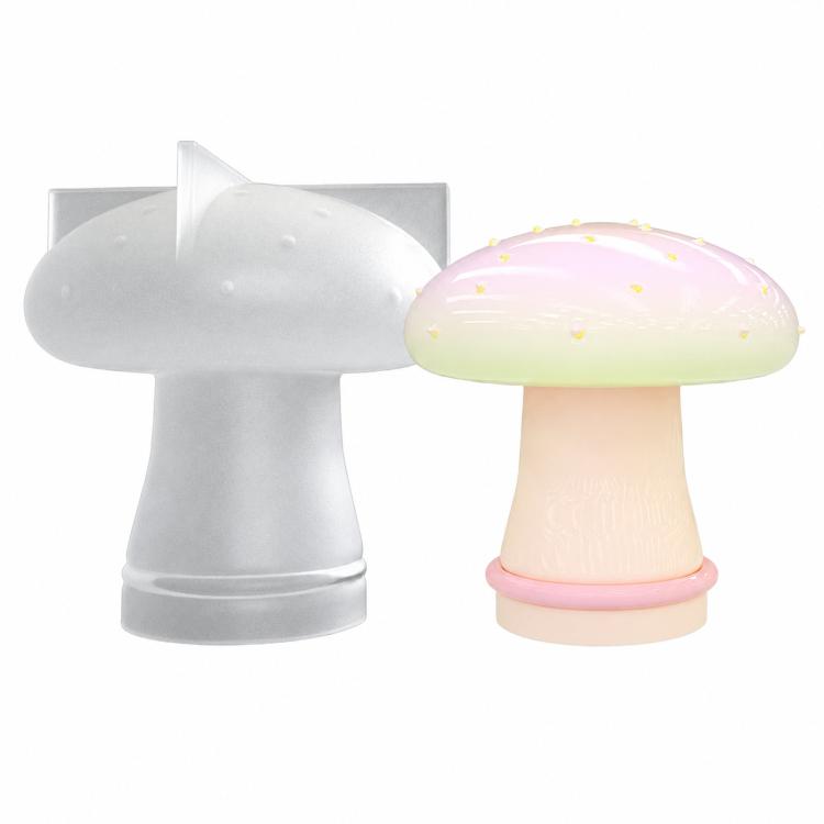 3D Mushroom Silicone Molds for Epoxy Resin Casting DIY Aromatherapy Gypsum / Candle / Soap — 004