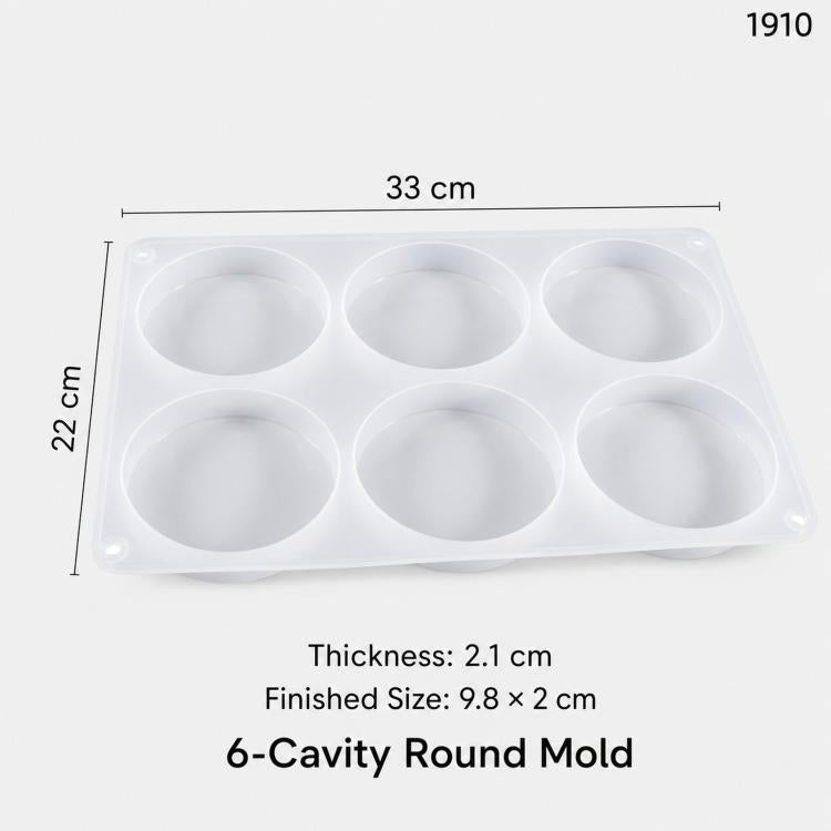 Silicone Round Mold Circle Disc Mold For Wax Seal Stamp Practice DIY Resin Craft