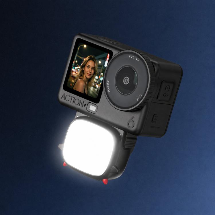 BRDRC Handheld Selfie Monster Fill Light Accessory — For DJI Osmo Action 3 / 4 / 5 Pro