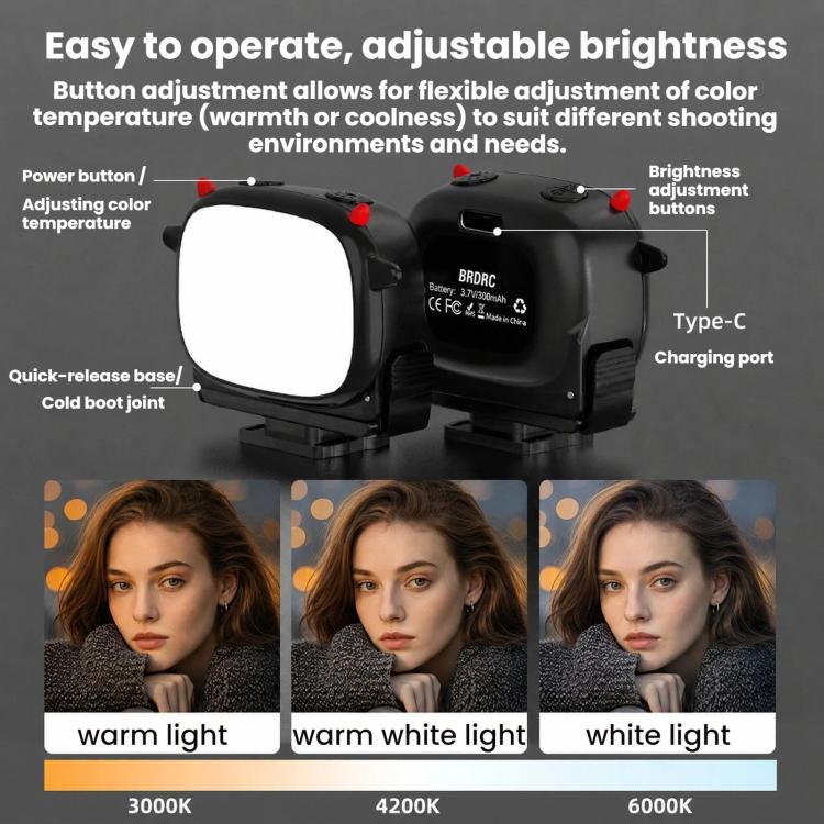 BRDRC Handheld Selfie Monster Fill Light Accessory