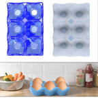 6-Cup Egg Holder Resin Mold Silicone Egg Tray Mold for Epoxy Casting