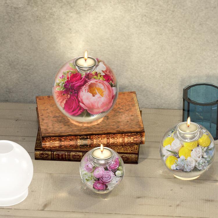 Spherical Candle Holder Resin Mold for Epoxy Casting DIY Tealight Candlestick and Flower Preservation — view 6