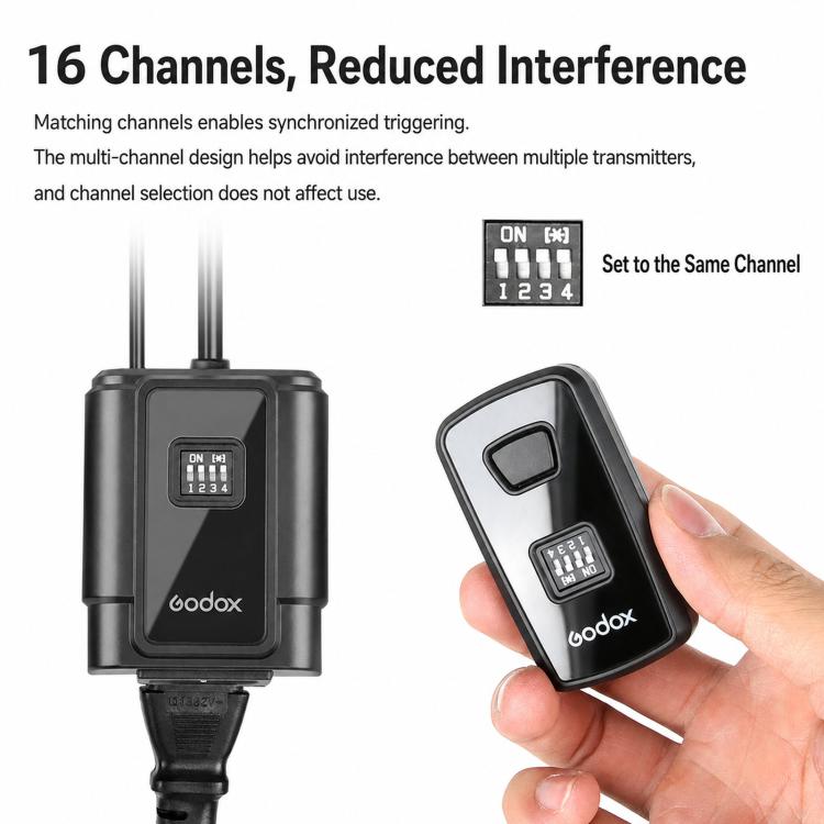 Godox DM16 Camera Flash Sync Universal Wireless Trigger For DSLR Cameras