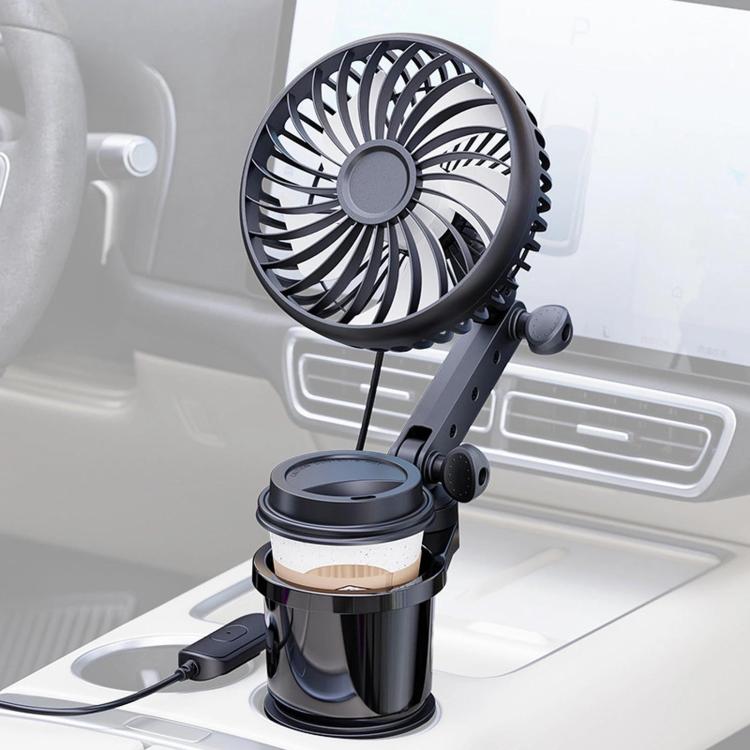 SHUNWEI 2 In 1 Car Cup Holder Multifunctional Adjustable Fan