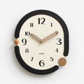 wozoom Retro Oval Wall Clock Silent Decorative Quartz Clock