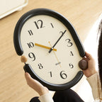 wozoom Retro Oval Wall Clock Silent Decorative Quartz Clock — view 14