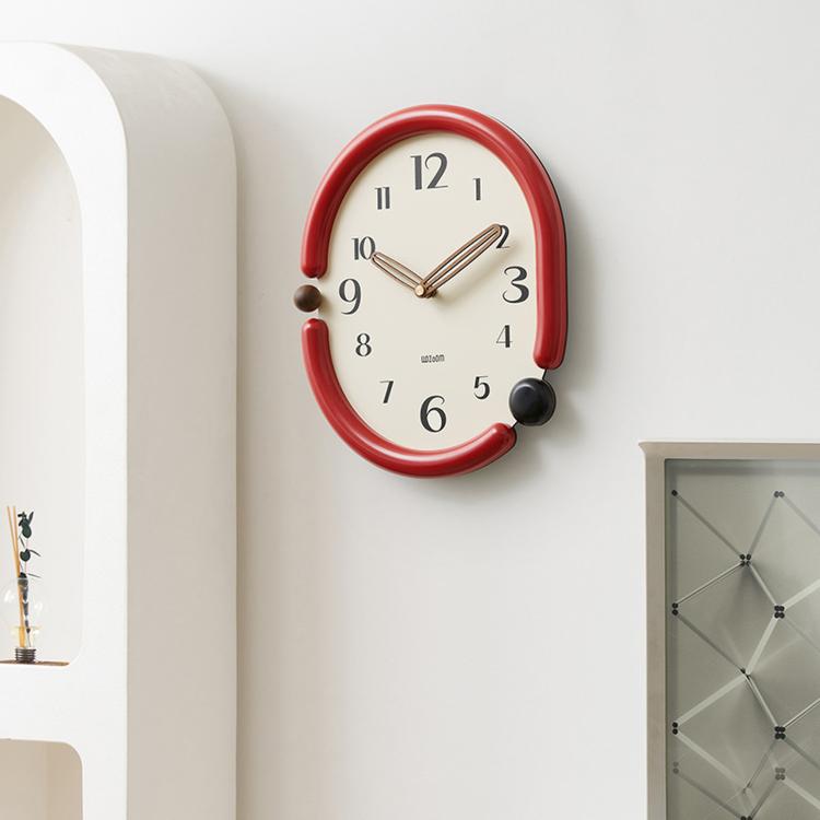 wozoom Retro Oval Wall Clock Silent Decorative Quartz Clock — view 21
