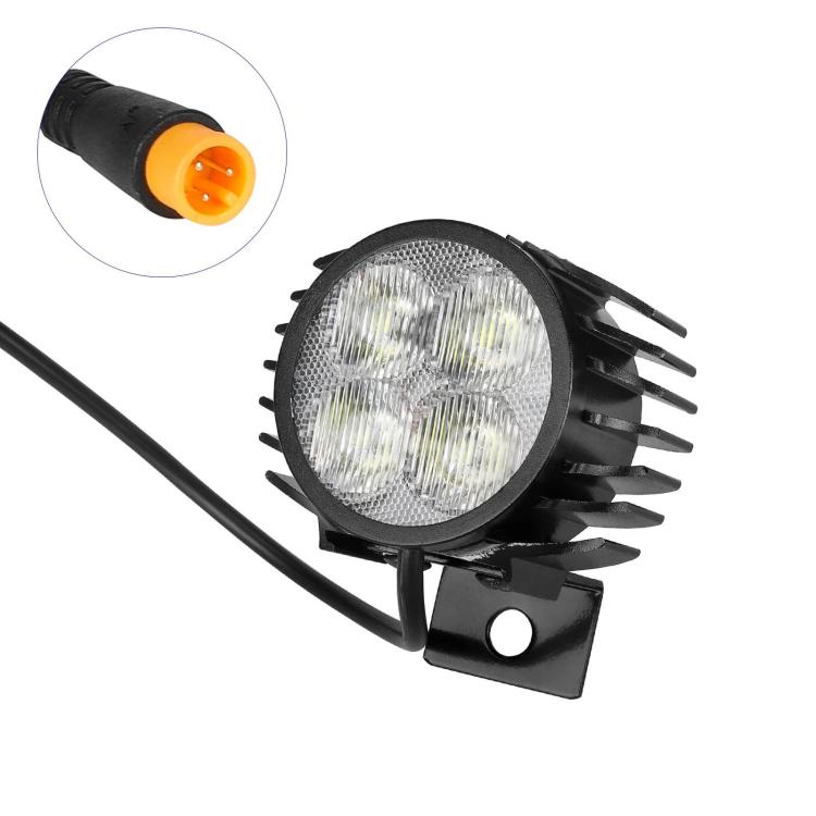 For KuKirin G2 Master Electric Scooter LED Headlight With 3-Pin Waterproof Plug