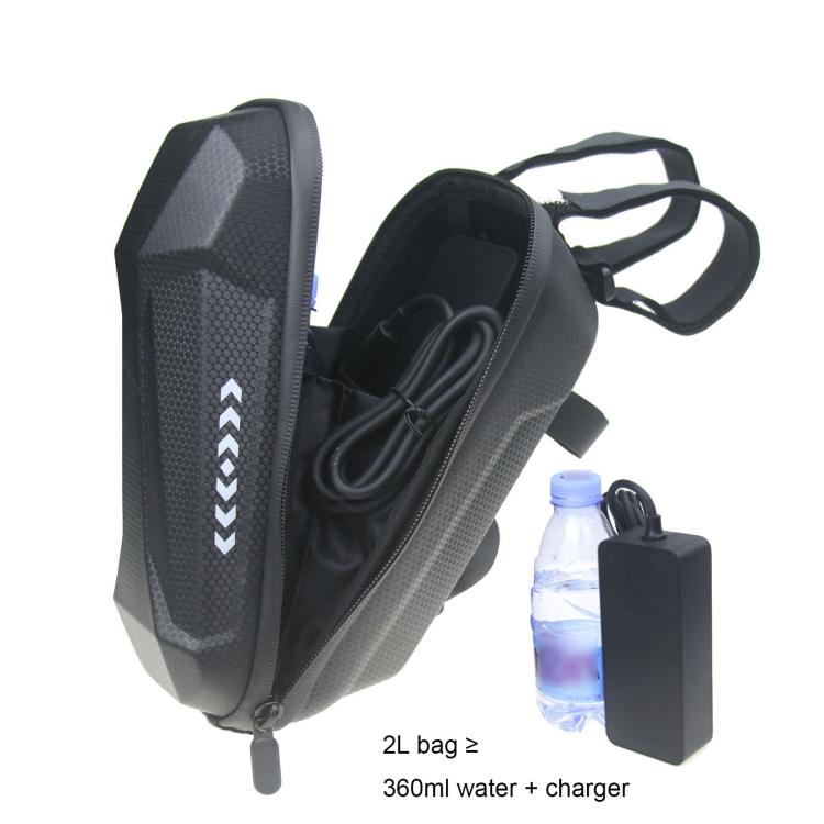 2L Waterproof Electric Scooter Handlebar Bag EVA Hard Shell Front Hanging Storage Pack for Bicycles