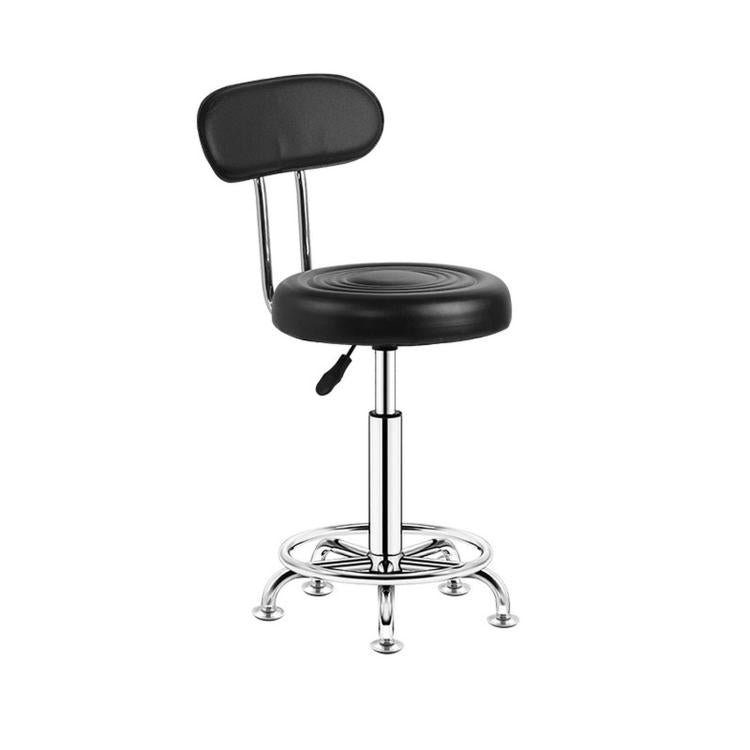 Adjustable Swivel Salon Stool Hydraulic Bar Stool With Footrest