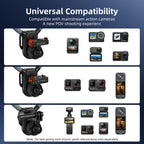 Flymile First-person Perspective Shot Magnetic Quick-release Neck Brace — Universal Action Camera Two-Claw