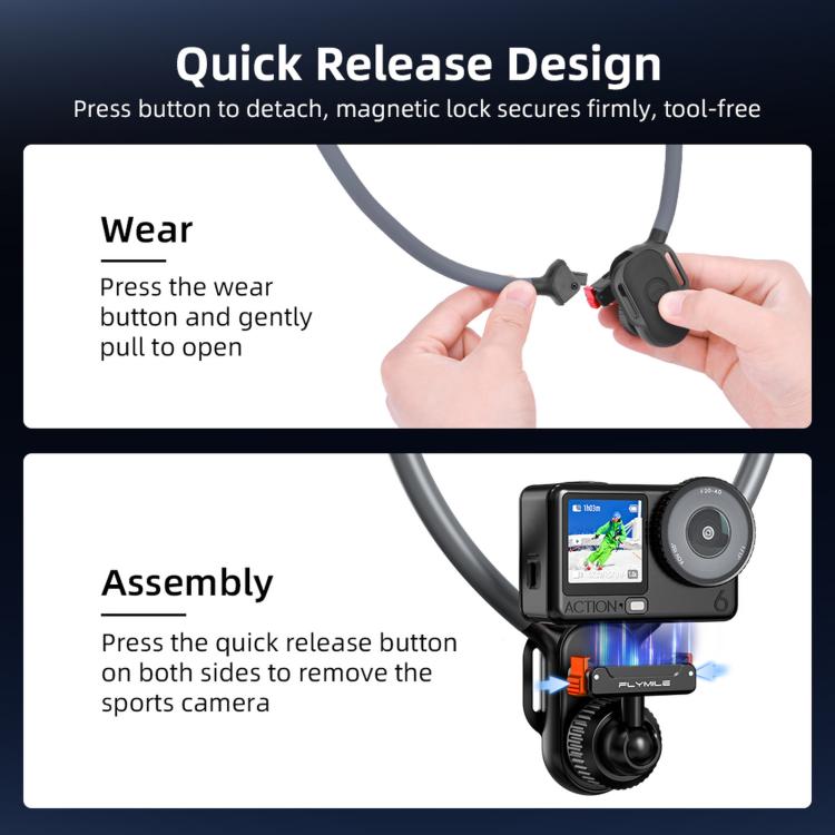 Flymile First-person Perspective Shot Magnetic Quick-release Neck Brace — view 9