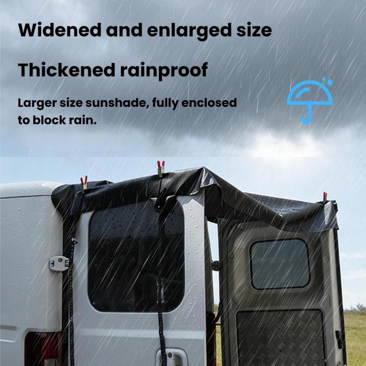 Waterproof Oxford Fabric Truck Tailgate Sun Cover Vehicle Rear Door Sun Shade