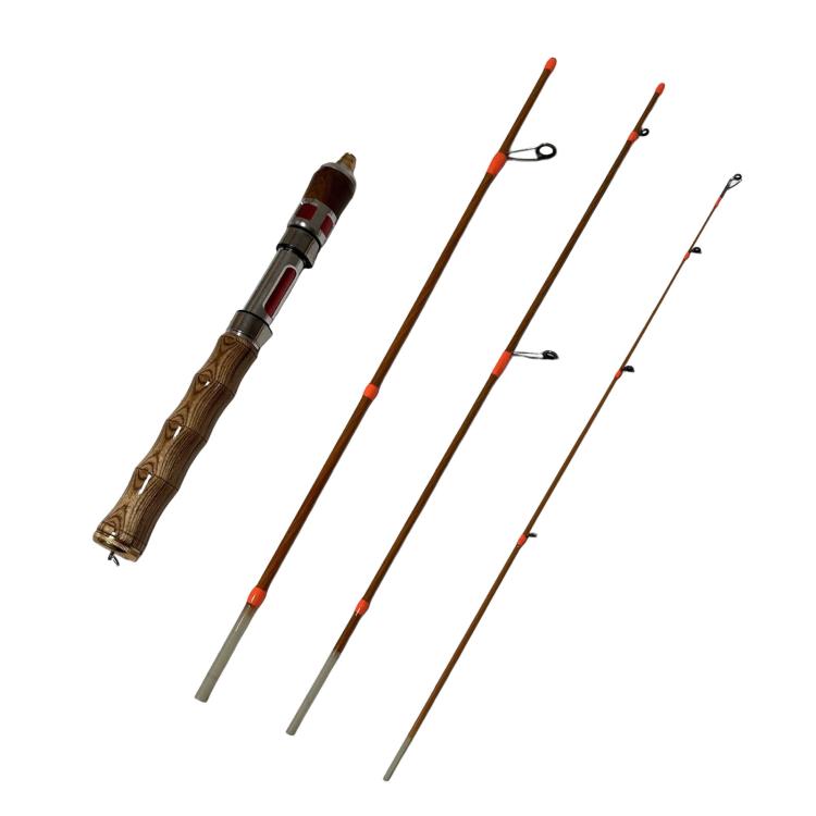 Ultralight Trout Fishing Rod 1.4m Travel Spinning Baitcasting Rod Solid Tip Stream Micro Spinfisher