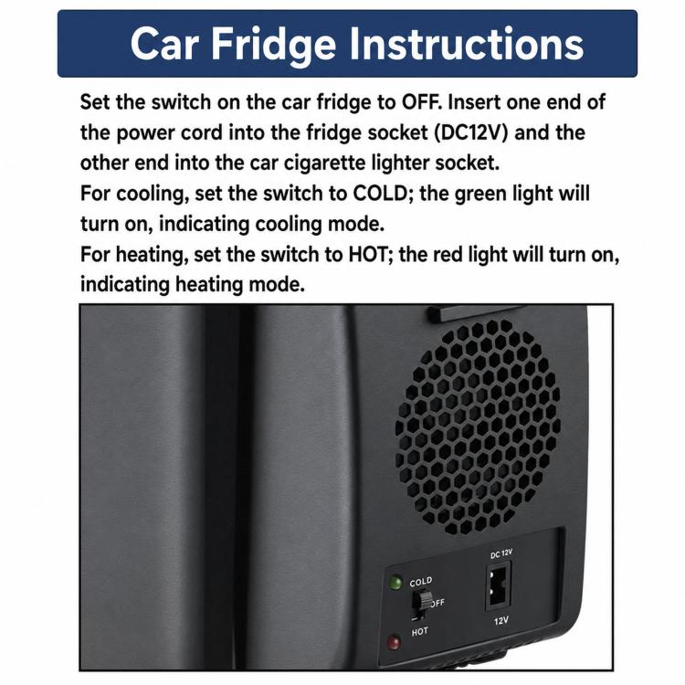 BLD-06A Portable Car Fridge Mini Heating & Cooling Box For Vehicle Use