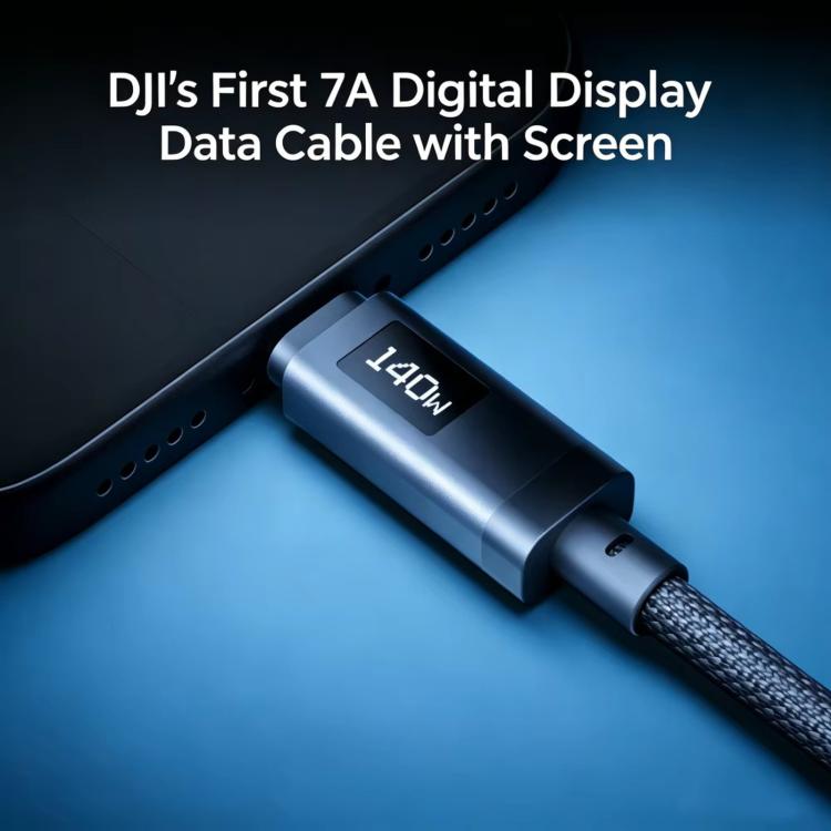 Original 7A USB-C Digital Display Cable For DJI Power 140W GaN Charger