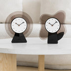 Wozoom Acrylic Desk Clock Living Room Decor Silent Table Clock — Round