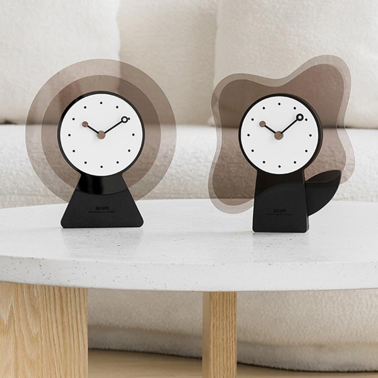 Wozoom Acrylic Desk Clock Living Room Decor Silent Table Clock — Round