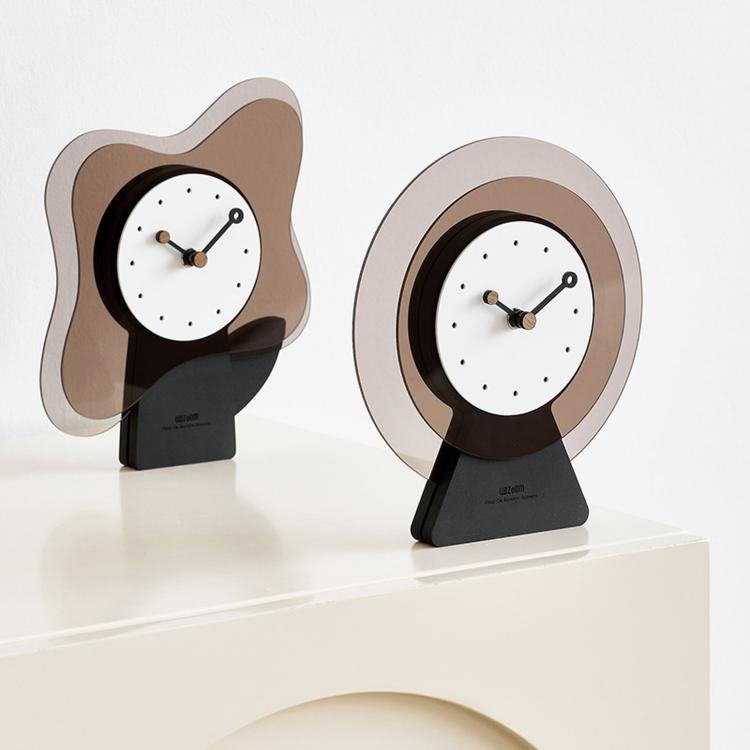 Wozoom Acrylic Desk Clock Living Room Decor Silent Table Clock — view 4