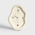 wozoom Modern Irregular Desk Clock Silent Table Clocks For Living Room Decor