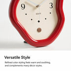 wozoom Modern Irregular Desk Clock Silent Table Clocks For Living Room Decor — view 11