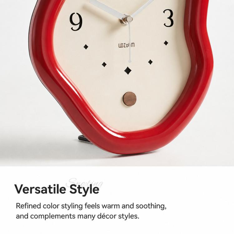 wozoom Modern Irregular Desk Clock Silent Table Clocks For Living Room Decor — view 11