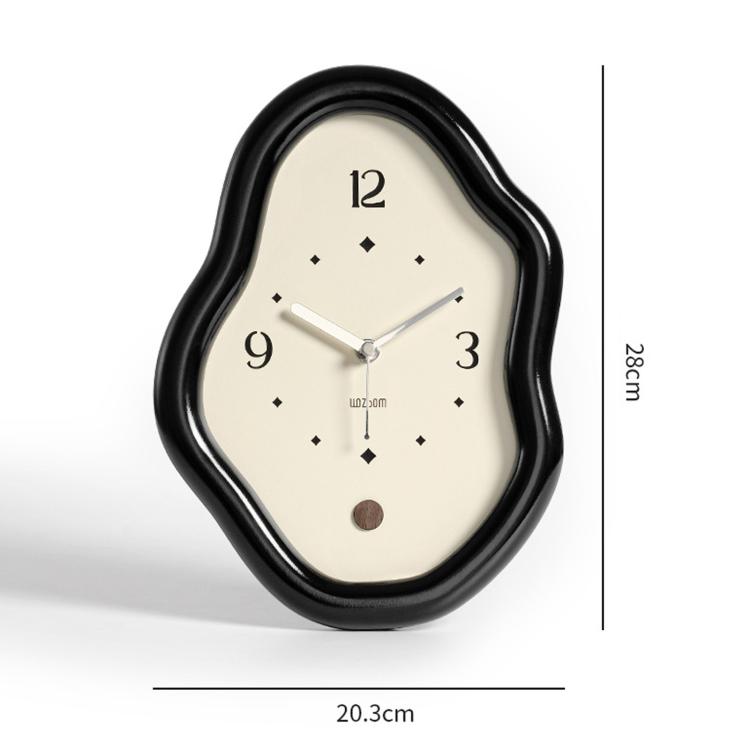 wozoom Modern Irregular Desk Clock Silent Table Clocks For Living Room Decor — view 12