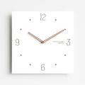 wozoom Square Wall Clock Silent Wood Hands Living Room Decorative Clocks