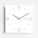 wozoom Square Wall Clock Silent Wood Hands Living Room Decorative Clocks