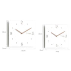 wozoom Square Wall Clock Silent Wood Hands Living Room Decorative Clocks — view 11