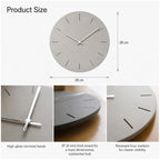 wozoom 12 inch Silent Wall Clock Minimalist Quartz Clock For Office Living Room — view 8