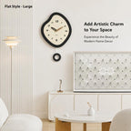 wozoom Irregular Pendulum Wall Clock Silent Quartz Clock For Living Room Decor — view 11