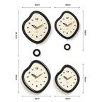 wozoom Irregular Pendulum Wall Clock Silent Quartz Clock For Living Room Decor — view 17