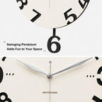 wozoom Modern Wall Clock Living Room Kitchen Decor Silent Clock — view 8