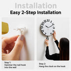 wozoom Modern Wall Clock Living Room Kitchen Decor Silent Clock — view 11