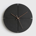 wozoom Silent Modern Wood Pointer Decorative Wall Clock