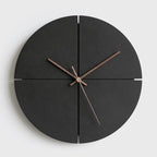 wozoom Silent Modern Wood Pointer Decorative Wall Clock