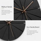 wozoom Silent Modern Wood Pointer Decorative Wall Clock — view 12