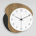 wozoom Modern Wall Clock Silent Wooden Living Room Decorative Clock
