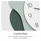 wozoom Modern Wall Clock Silent Wooden Living Room Decorative Clock — view 13