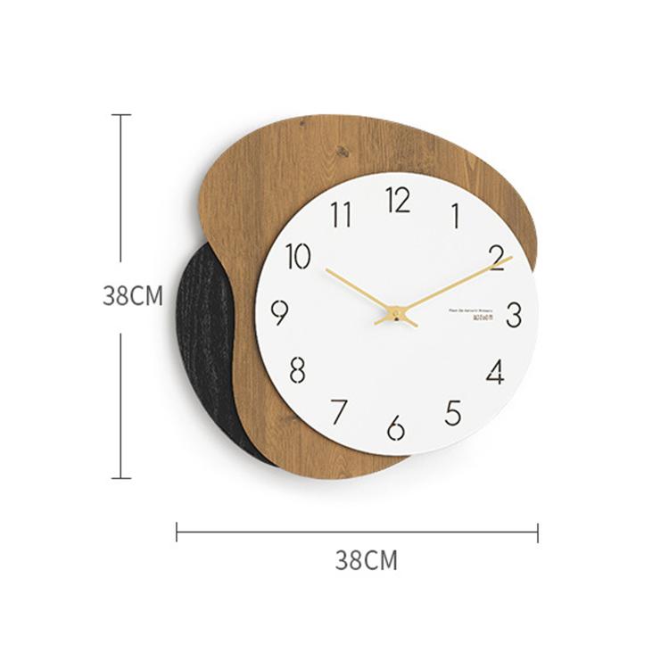 wozoom Modern Wall Clock Silent Wooden Living Room Decorative Clock — view 14