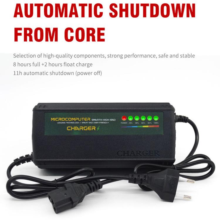 Auto Shut-Off Battery Charger For Electric Scooter & E-Bike EU Plug