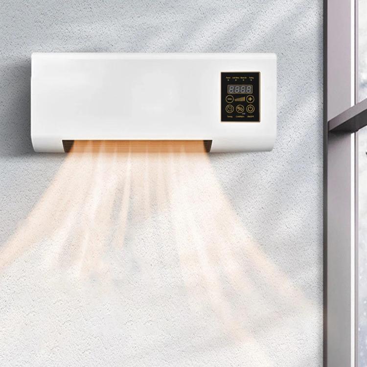 Wall Mounted Air Conditioner Fan Household Cooling & Heating Fan Electric Heater — US 110V 2-Pin Plug