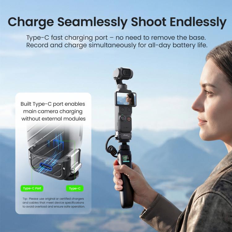 aMagisn Dual-Interface Quick Release Mount for DJI Pocket 4 / 3